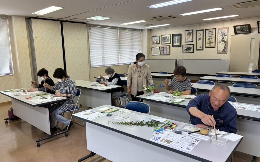 「絵手紙同好会からのお知らせ」下手でもいい、それも個性。気の向くまま、思いのままに…