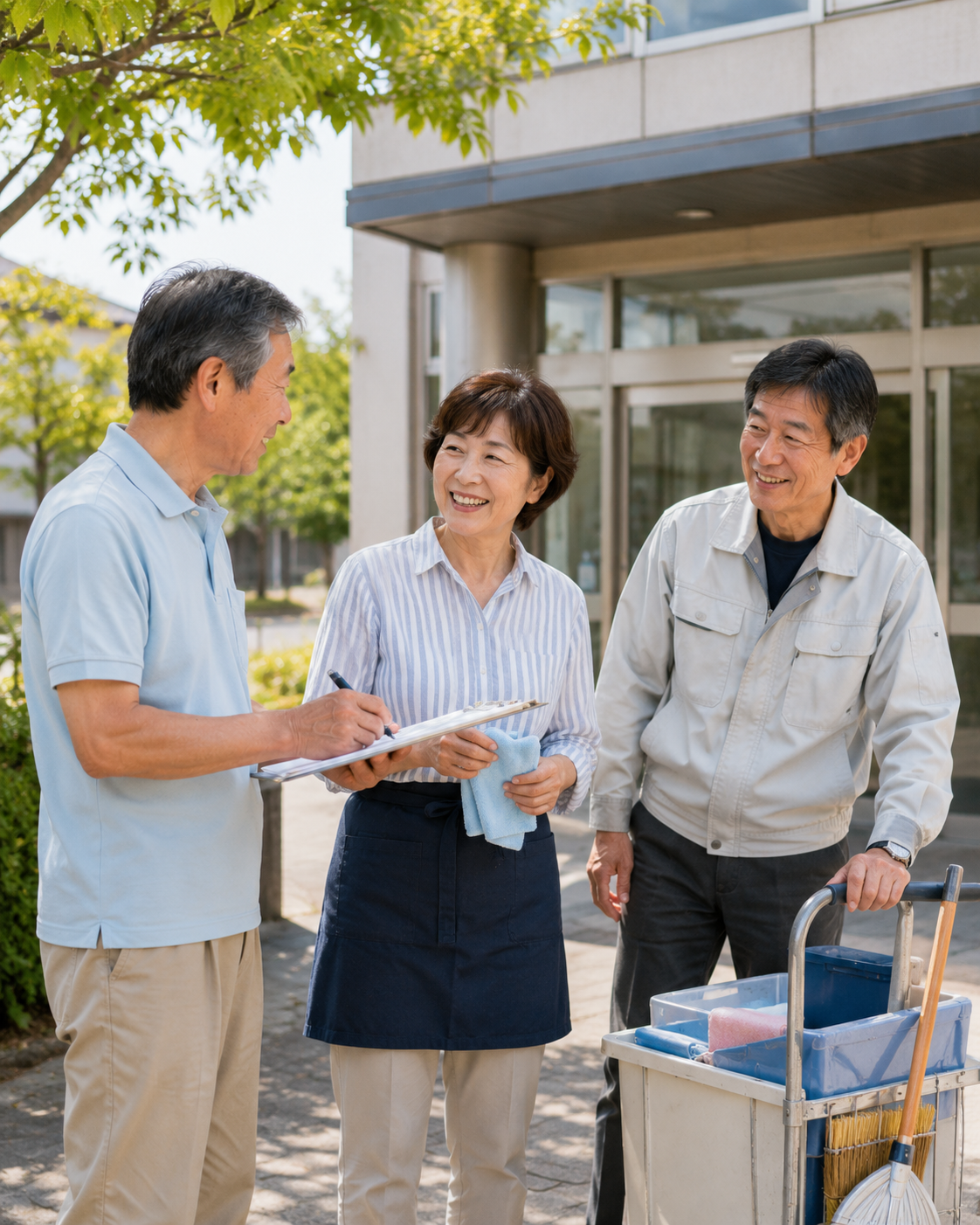 地域の仕事に取り組むシルバー人材センターの会員